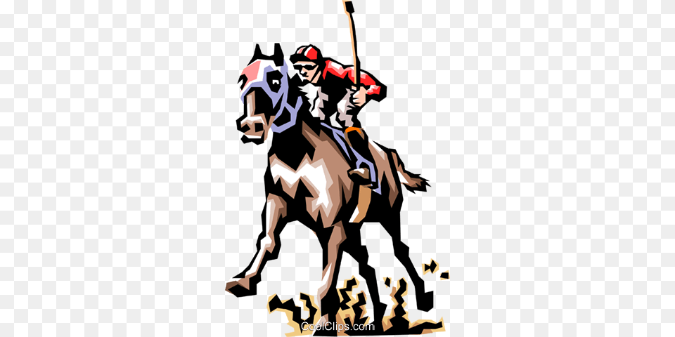 Horse Race Royalty Vector Clip Art Illustration, Animal, Team, Sport, Polo Png