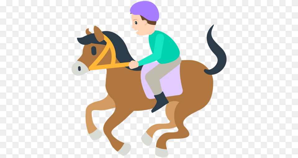 Horse Racing Emoji, Animal, Equestrian, Person, People Free Transparent Png