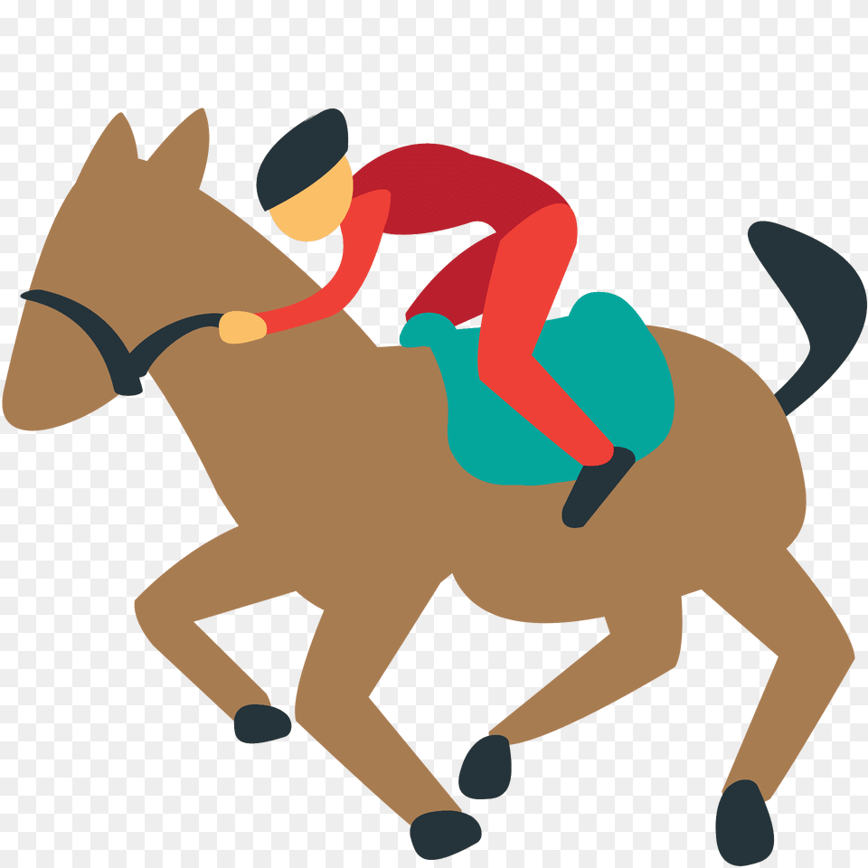 Horse Racing Emoji Clipart, Person, People, Animal, Mammal Free Png