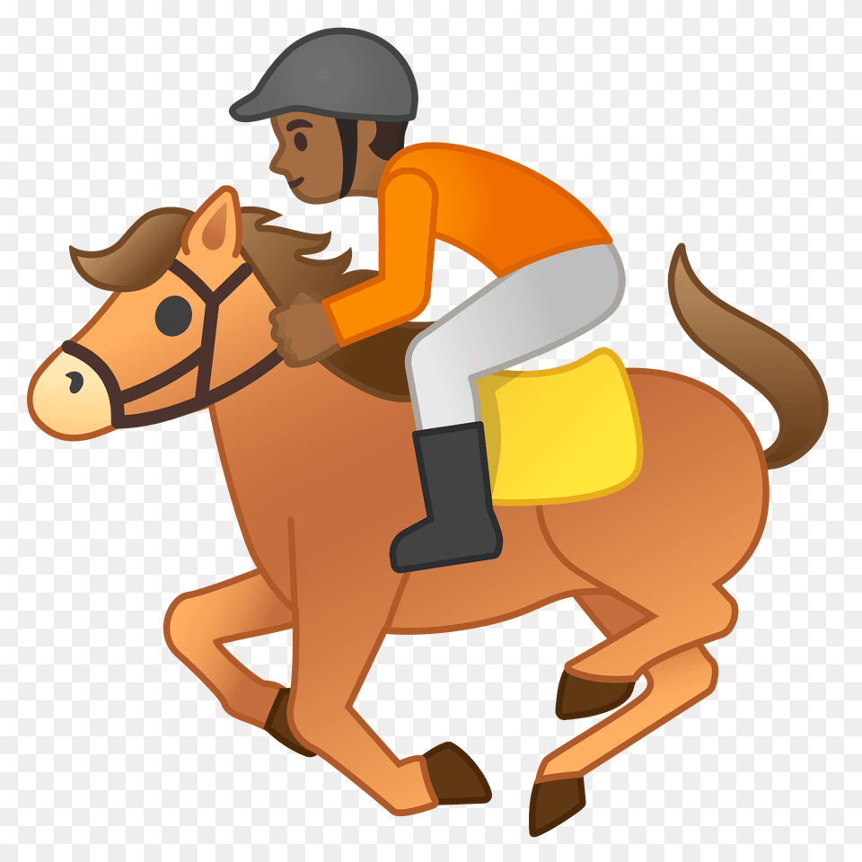 Horse Racing Emoji Clipart, Animal, Person, People, Mammal Free Png