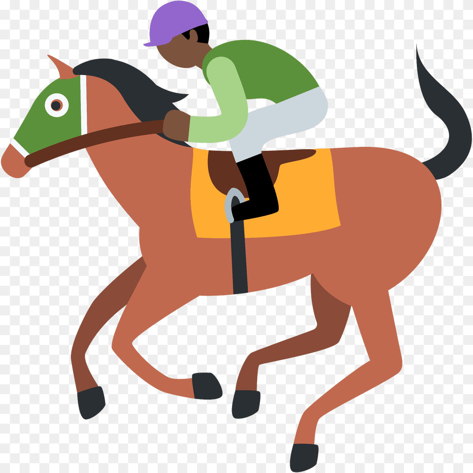 Horse Racing Emoji Clipart, Person, People, Animal, Mammal Free Transparent Png