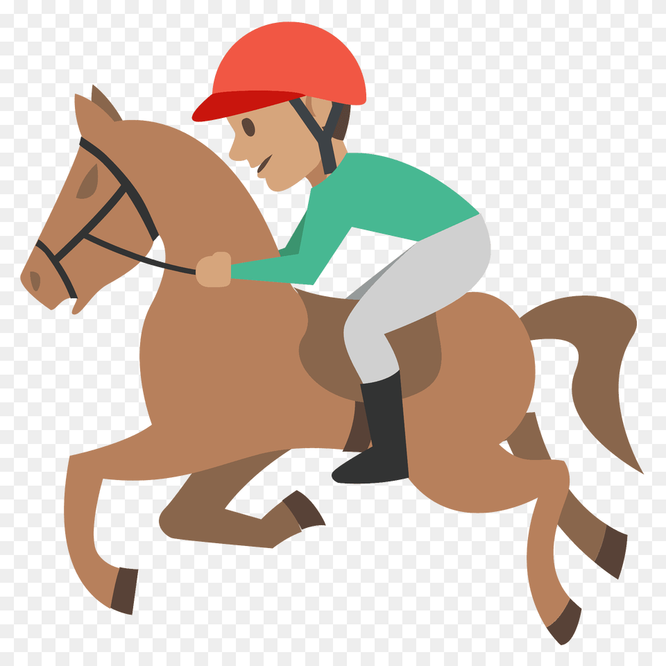 Horse Racing Emoji Clipart, Animal, Team, Person, People Free Png
