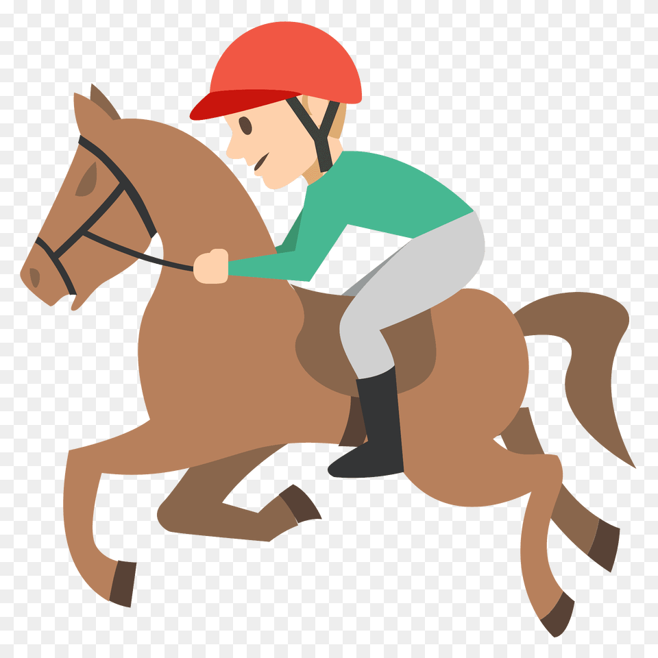 Horse Racing Emoji Clipart, Animal, Team, Person, People Free Png Download