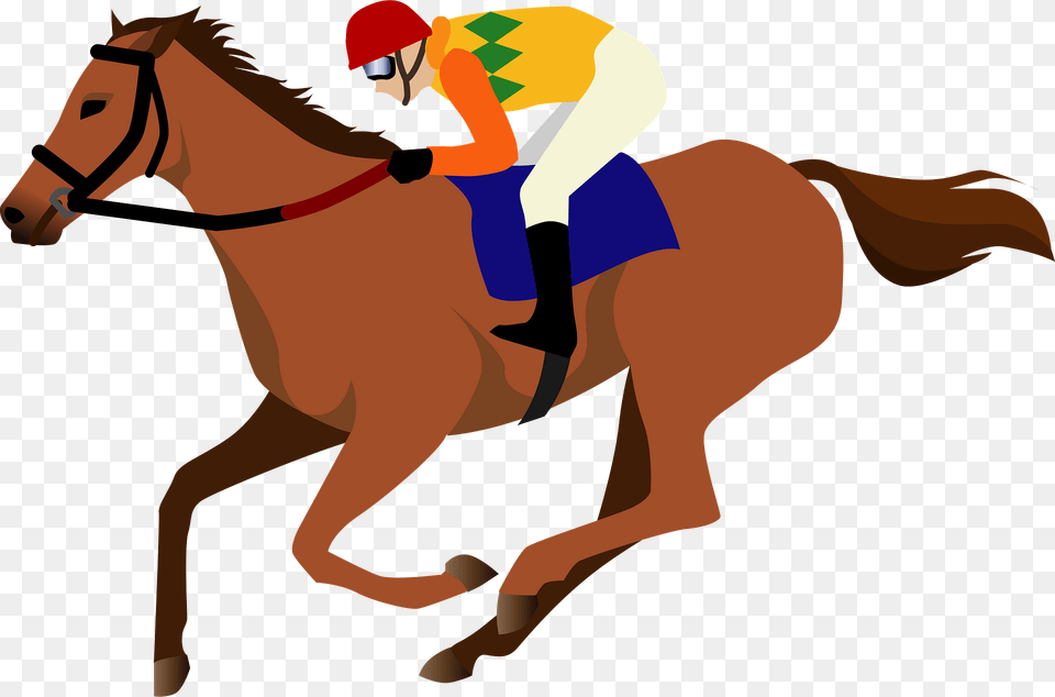 Horse Racing Jockey Clipart, Animal, Equestrian, Mammal, Person Free Png Download