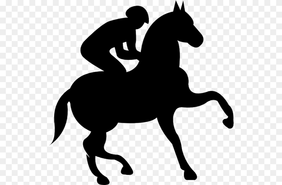 Horse Riding Logo, Gray Png