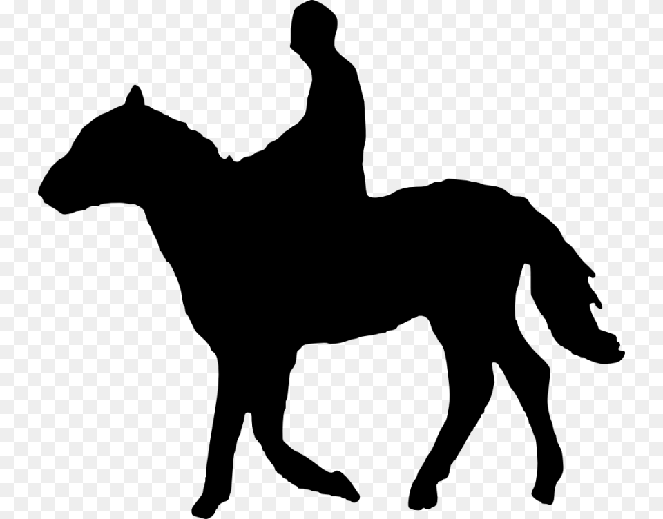 Horse Riding Silhouette, Animal, Mammal, Adult, Male Free Png