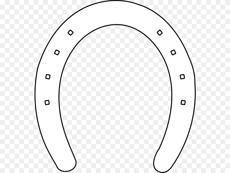 Horse Shoe Outline Svg Clip Arts Horse Shoe Outline White, Horseshoe, Clothing, Hardhat, Helmet Png