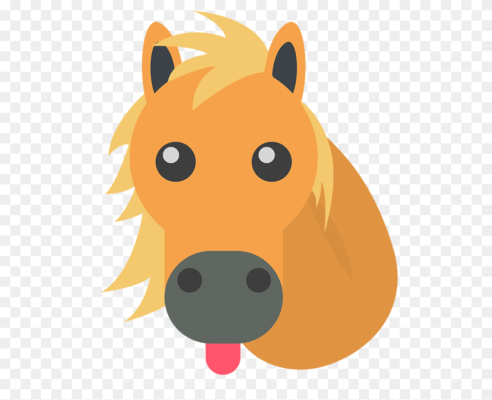 Horse Showing His Tongue Emoji, Snout, Animal, Bear, Mammal Free Png Download