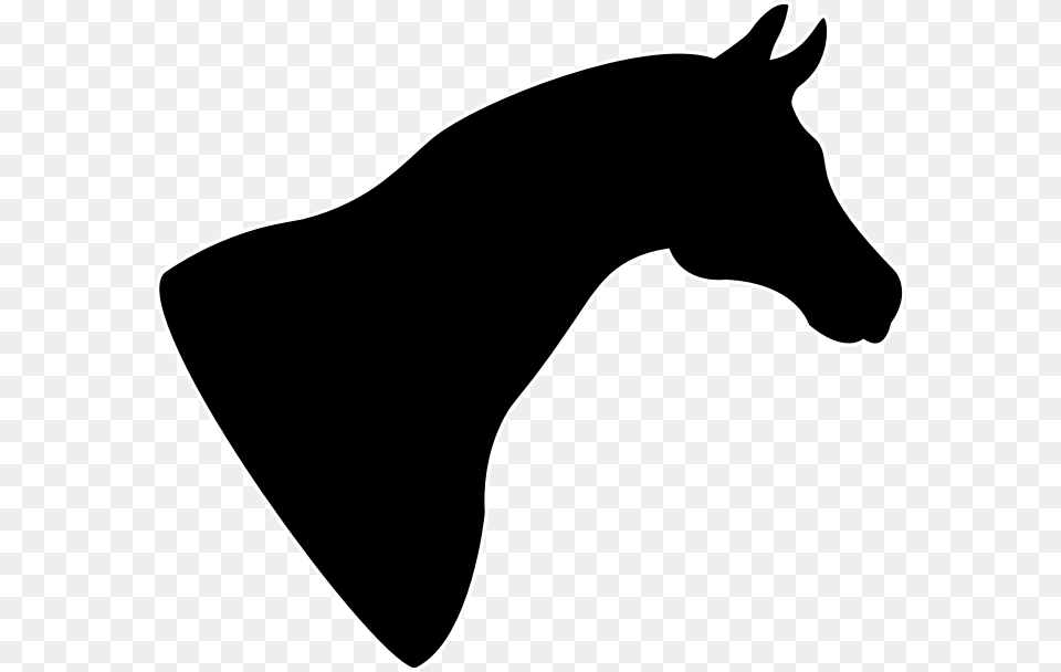 Horse Silhouette Head Ride Black Logo Hors Horse Head Silhouette, Stencil, Animal, Mammal, Kangaroo Free Png Download