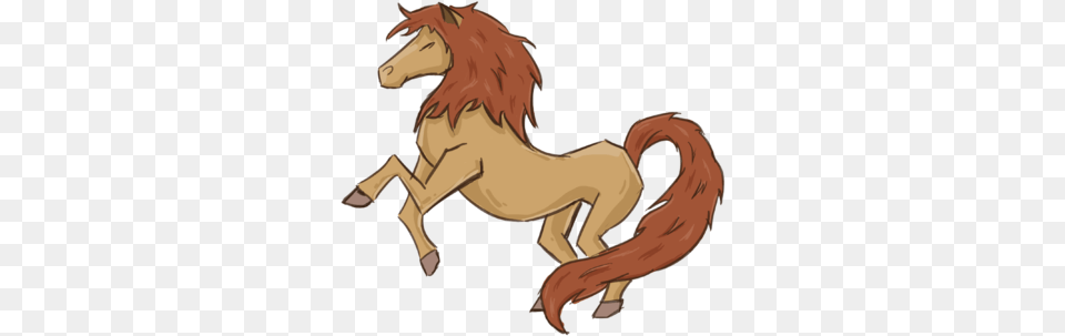 Horse Tail Cartoon, Animal, Colt Horse, Mammal, Adult Free Png Download