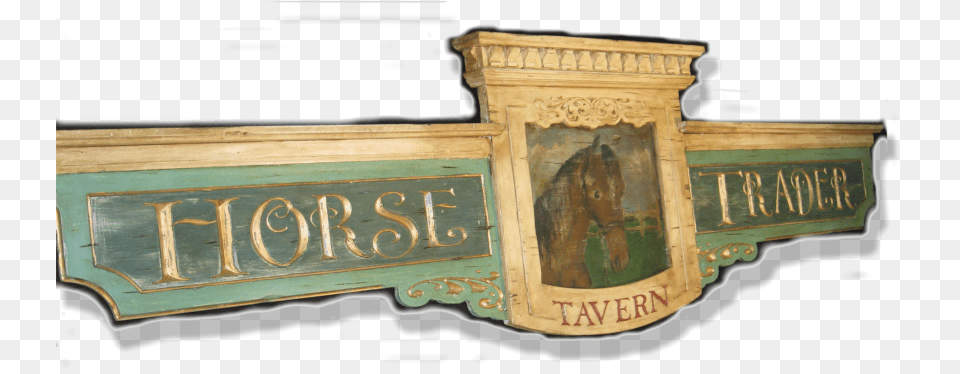 Horse Trader Tavern Sign Wood, Text, Animal, Mammal, Prayer Free Transparent Png