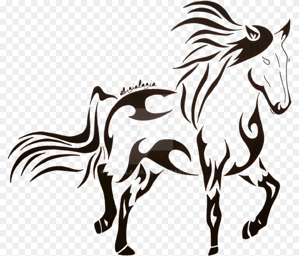 Horse Tribal, Animal, Dinosaur, Reptile Free Transparent Png