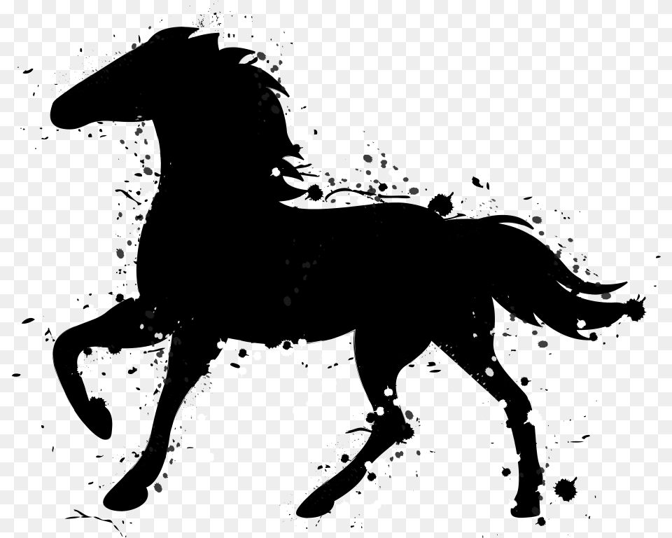Horse Vector Graphics Silhouette Illustration Image, Lighting, Nature, Night, Outdoors Free Png Download