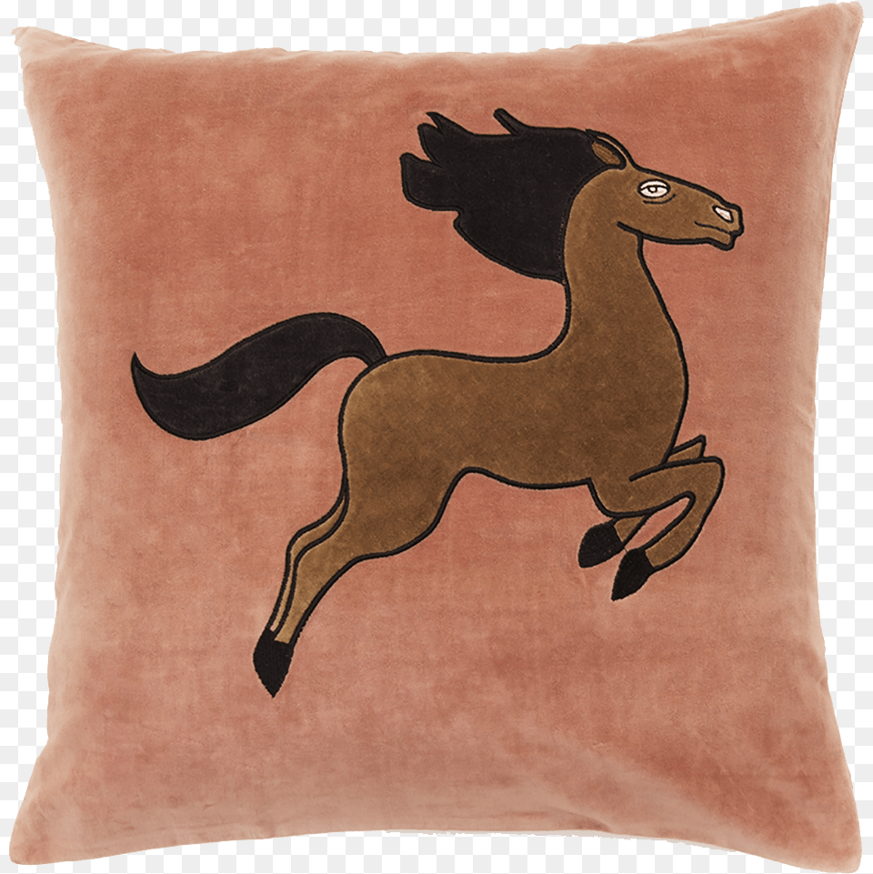 Horse Velvet Cushion Mini Rodini Velvet Cushion Cover, Home Decor, Pillow, Animal, Antelope Free Transparent Png