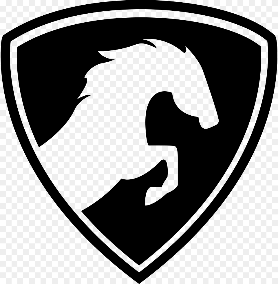 Horse With Shield Icon Download, Logo, Bow, Weapon Free Transparent Png