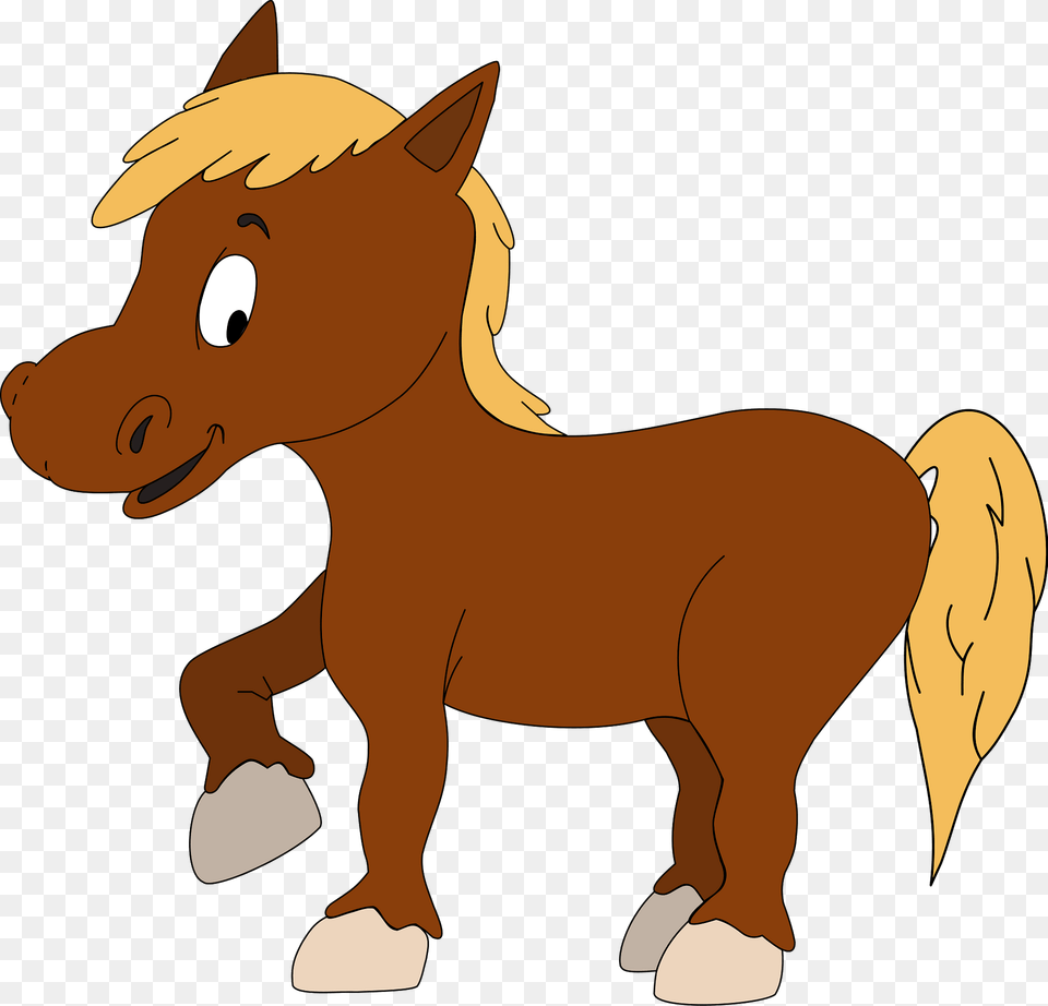 Horse With Yellow Mane And Tail Clipart, Animal, Colt Horse, Mammal Free Png