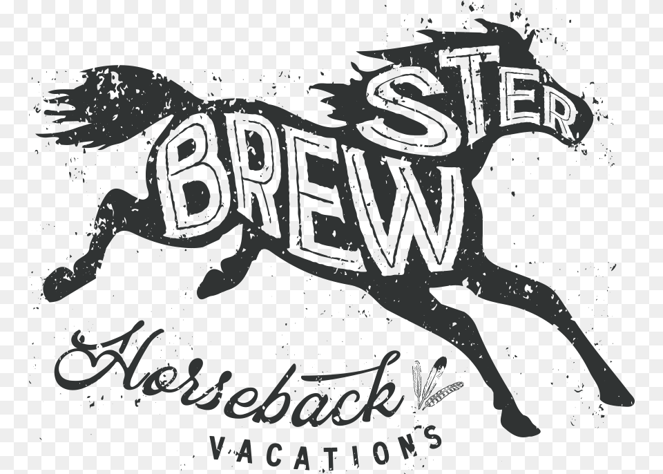 Horsebackvacations Stallion, Logo, Person, People, Text Png Image