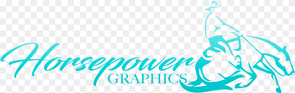 Horsepower Graphics September 2018 Logo Teal Graphic Design, Calligraphy, Handwriting, Text, Person Png