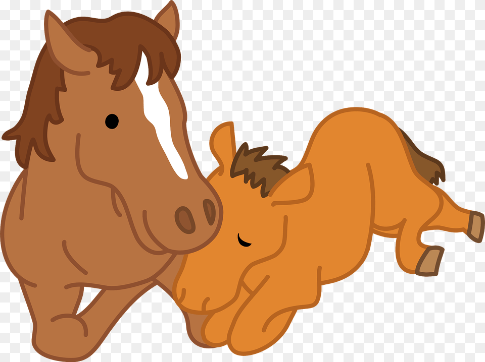 Horses Mare And Foal Clipart, Animal, Mammal, Colt Horse, Horse Png Image