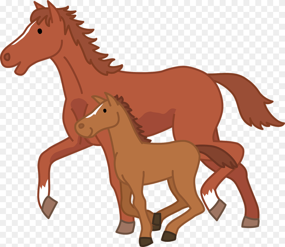 Horses Mare And Foal Clipart, Animal, Colt Horse, Horse, Mammal Free Png Download