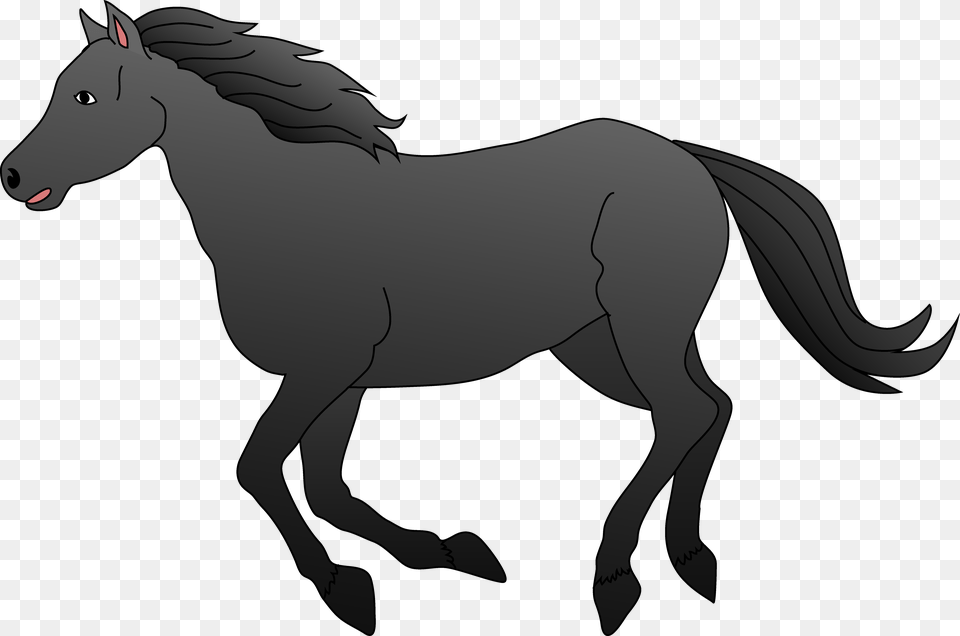 Horseshoe Clipart Horse Saddle Black Horse Clipart, Animal, Kangaroo, Mammal, Colt Horse Free Png