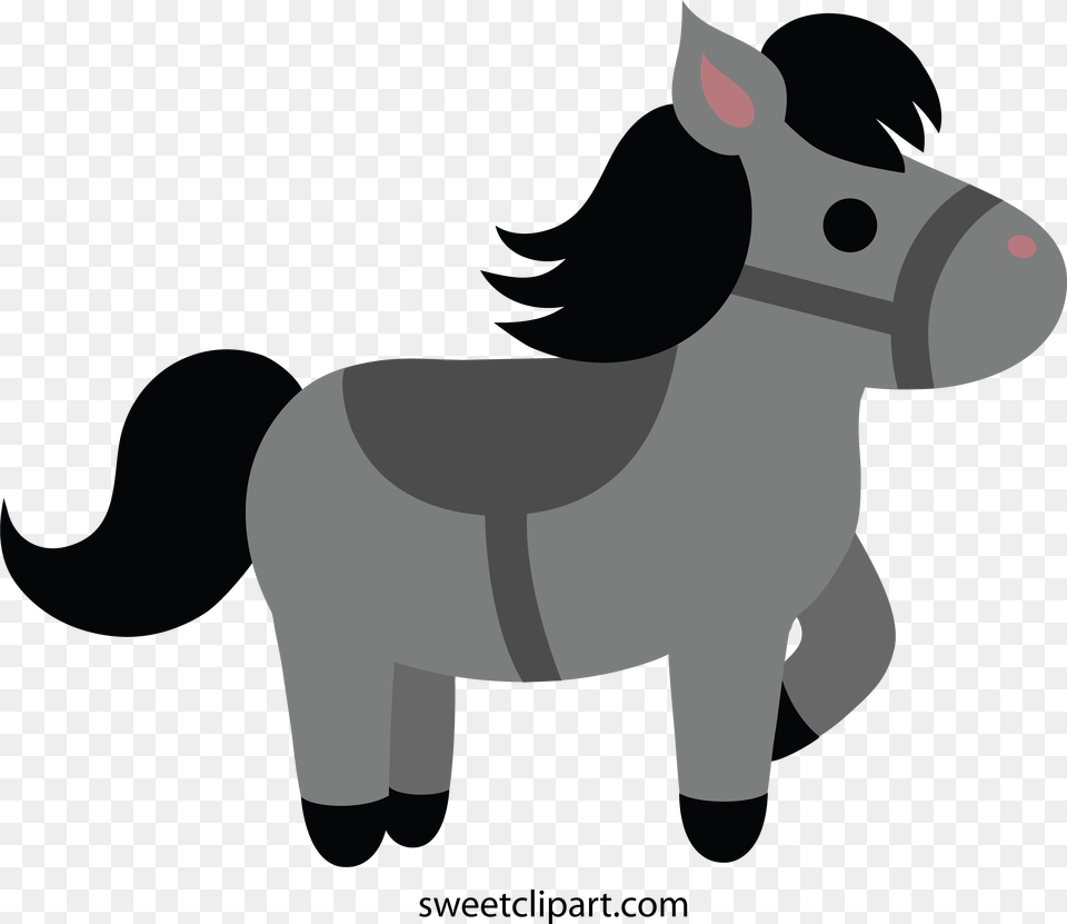 Horseshoe Clipart Horseshoe Pit Cute Cartoon Horse Clipart, Animal, Donkey, Mammal, Kangaroo Free Png