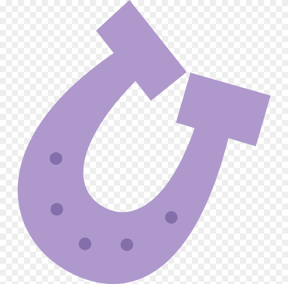 Horseshoe Clipart Purple Mlp Horseshoe Cutie Mark, Text, Symbol, Electronics, Hardware Free Png
