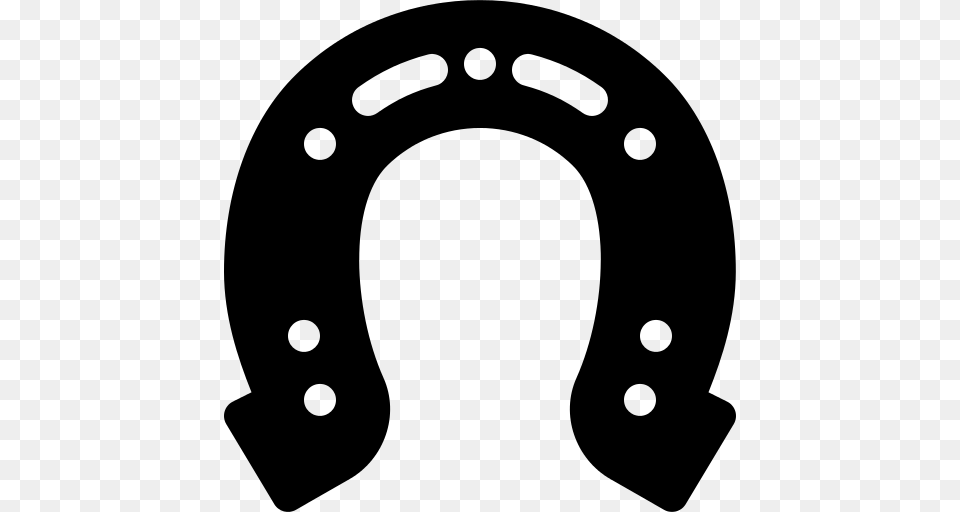 Horseshoe Icon, Gray Png Image