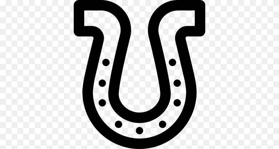 Horseshoe Icon, Gray Png Image