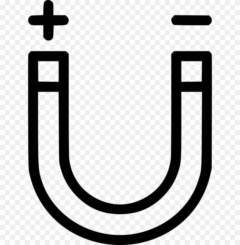 Horseshoe Magnet Positive Negative Charge Physics Icon, Smoke Pipe, Symbol Free Transparent Png