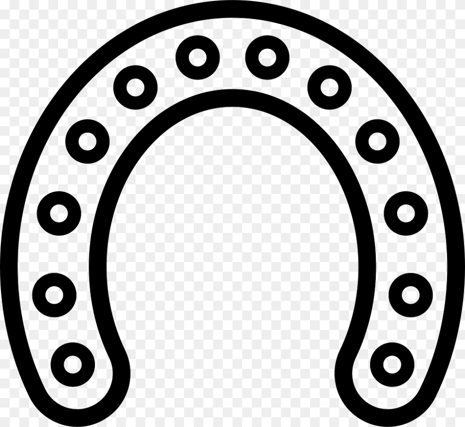 Horseshoe Outline With Circular Holes Along All Its Extension, Ammunition, Grenade, Weapon Free Png Download