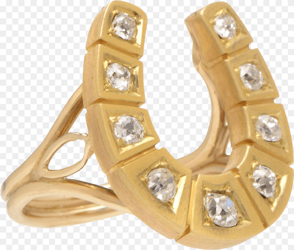 Horseshoe Yellow Diamond, Accessories, Gemstone, Jewelry, Gold Png Image