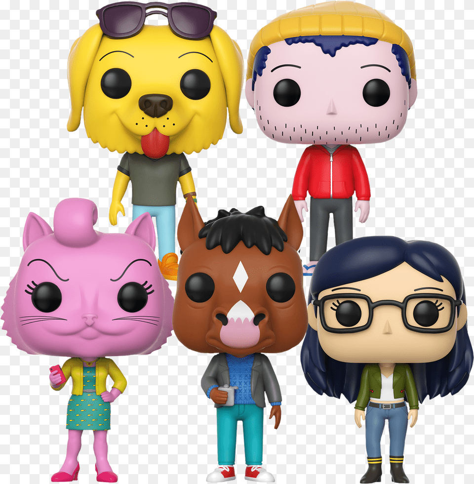 Horsin Bojack Horseman Pop Figure, Person, Baby, Face, Head Png Image