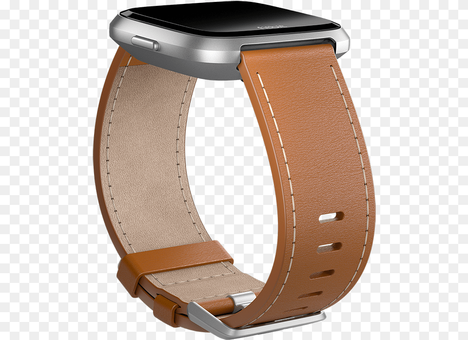 Horween Leather Band Fitbit Versa Leather Band, Accessories, Strap, Wristwatch, Arm Free Transparent Png
