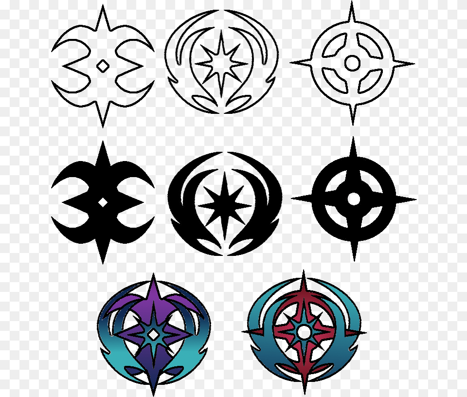 Hoshido And Nohr Symbols, Logo Free Png