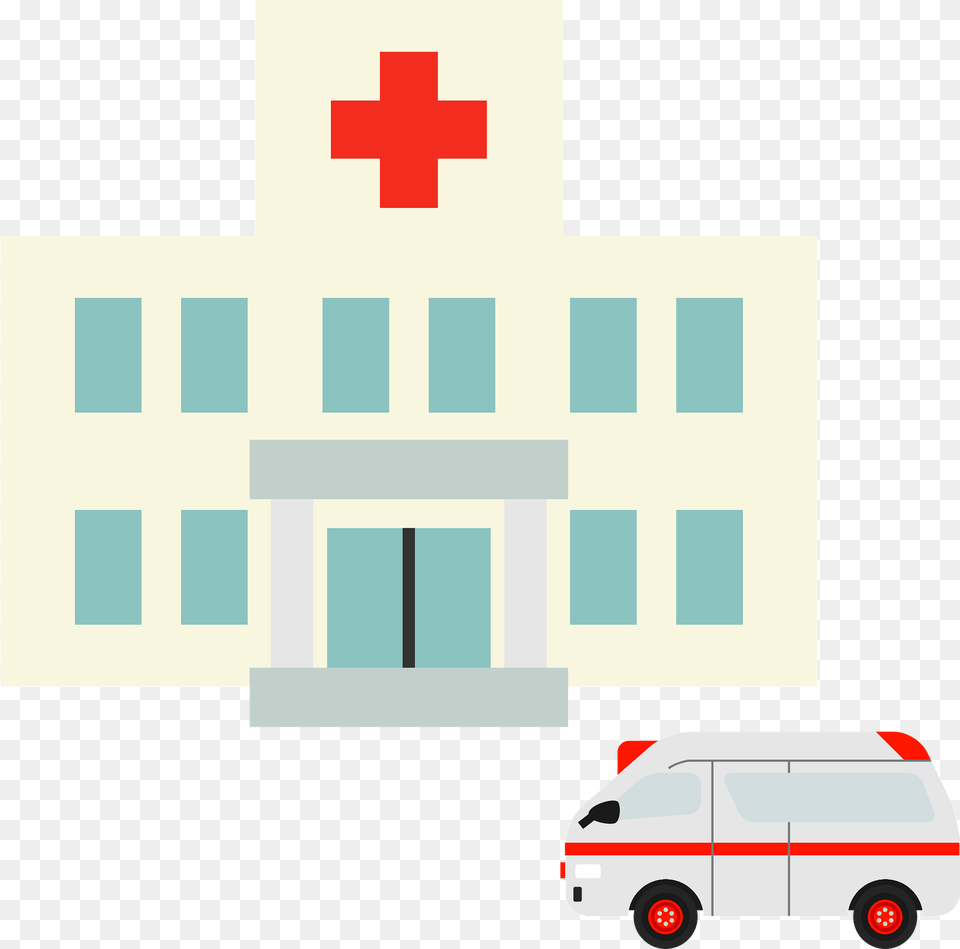 Hospital And Ambulance Car Clipart, Vehicle, Van, Transportation, Logo Free Png Download