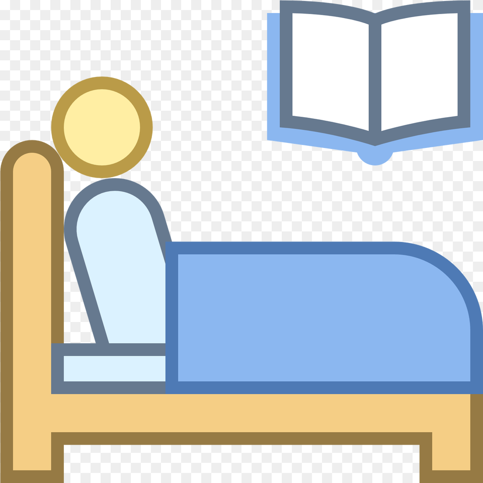 Hospital Bed, Person, Reading, Publication, Furniture Free Transparent Png