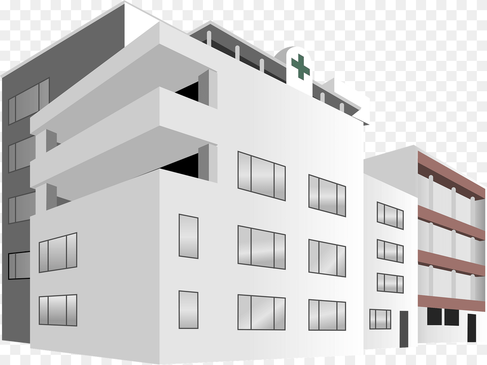 Hospital Building Clipart, Architecture, Office Building, Housing, Urban Free Png Download