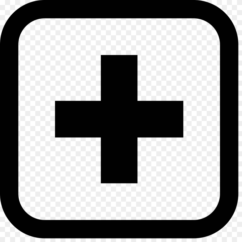 Hospital Icon, Gray Free Png Download