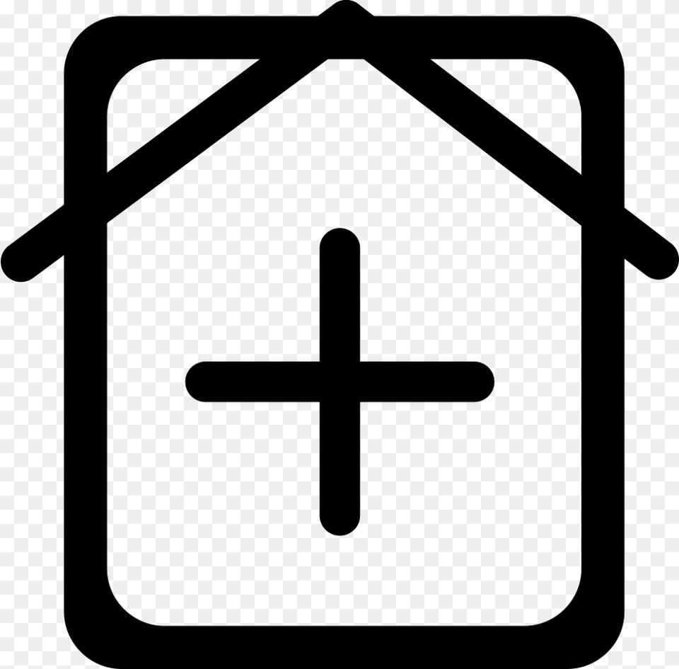 Hospital Icon Icon Cross, Symbol, Sign Free Png Download