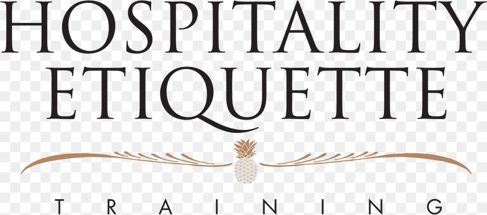Hospitality Etiquette Training Logo Pineapple, Book, Publication, Text, Blade Free Transparent Png