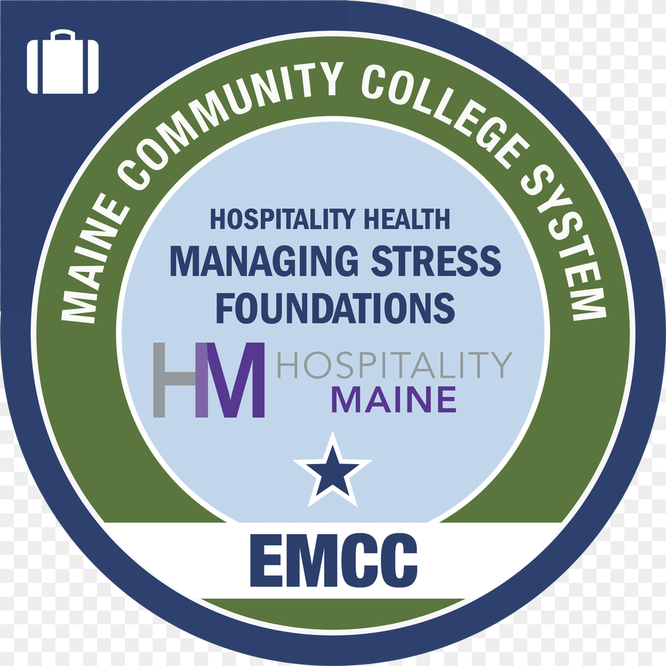 Hospitalitymaine Mental Health And Stress Management Training Vertical, Logo, Disk, Symbol Png Image