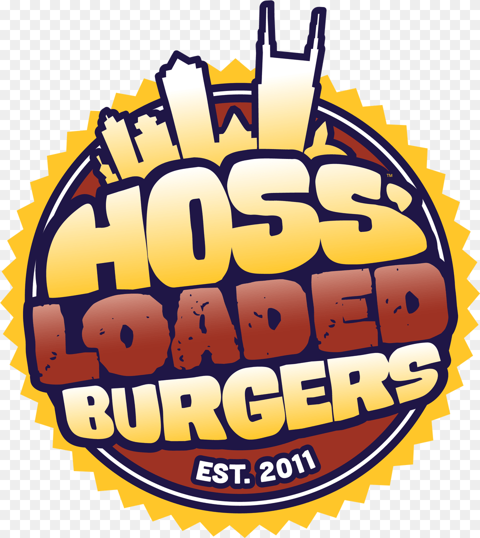 Hoss Loaded Burgers, Logo, Food, Ammunition, Grenade Png Image