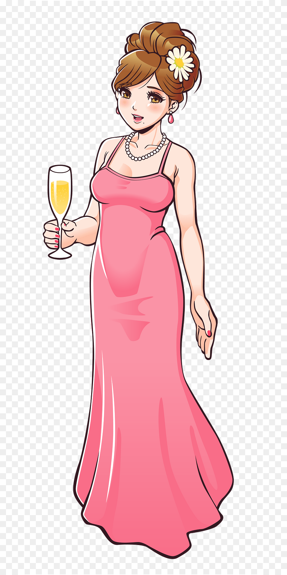 Hostess Woman Clipart, Clothing, Dress, Evening Dress, Fashion Png