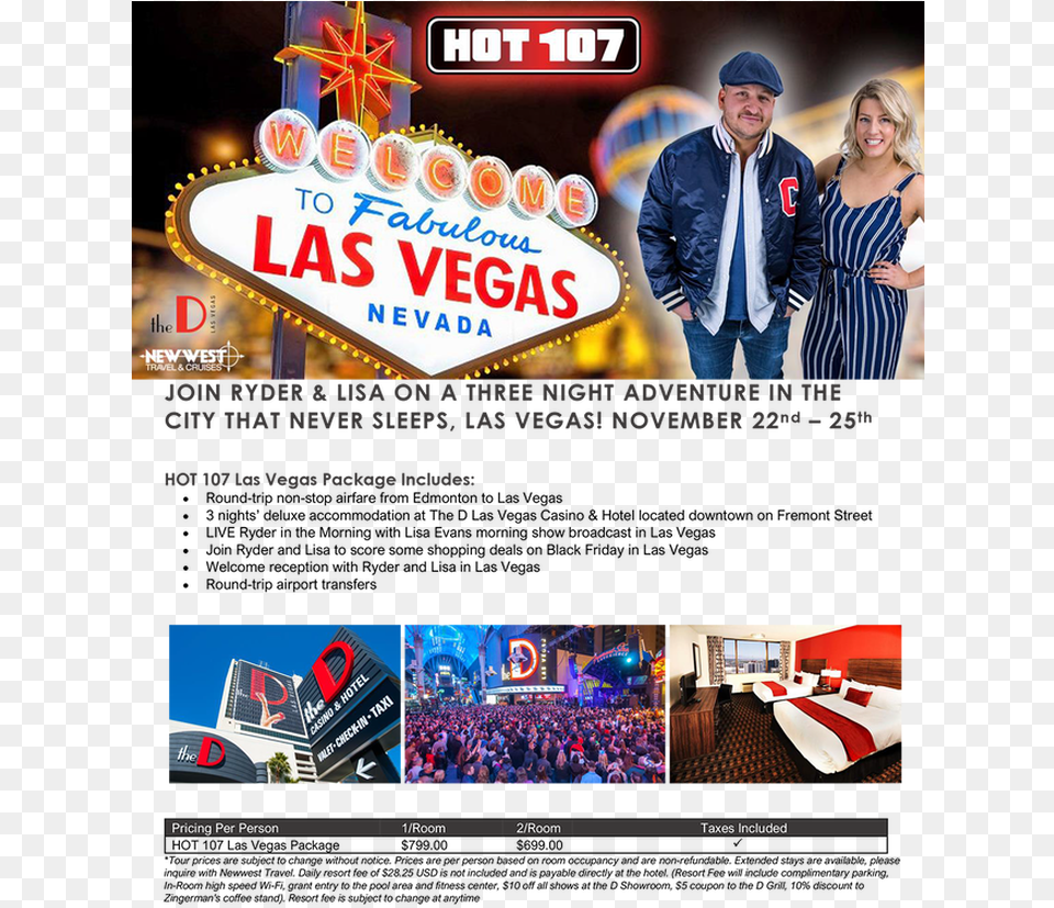Hot 107 Las Vegas Welcome To Las Vegas, Adult, Poster, Person, Woman Png