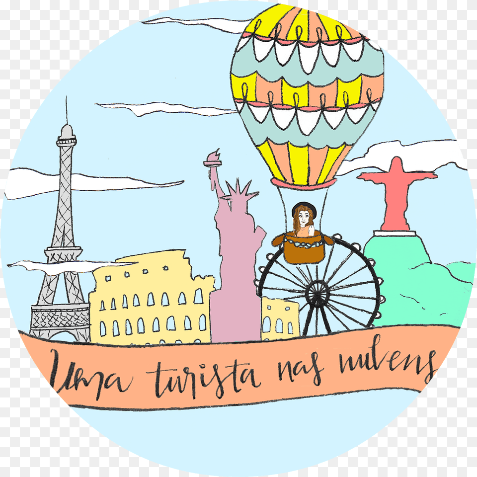 Hot Air Balloon, Adult, Person, Female, Woman Png