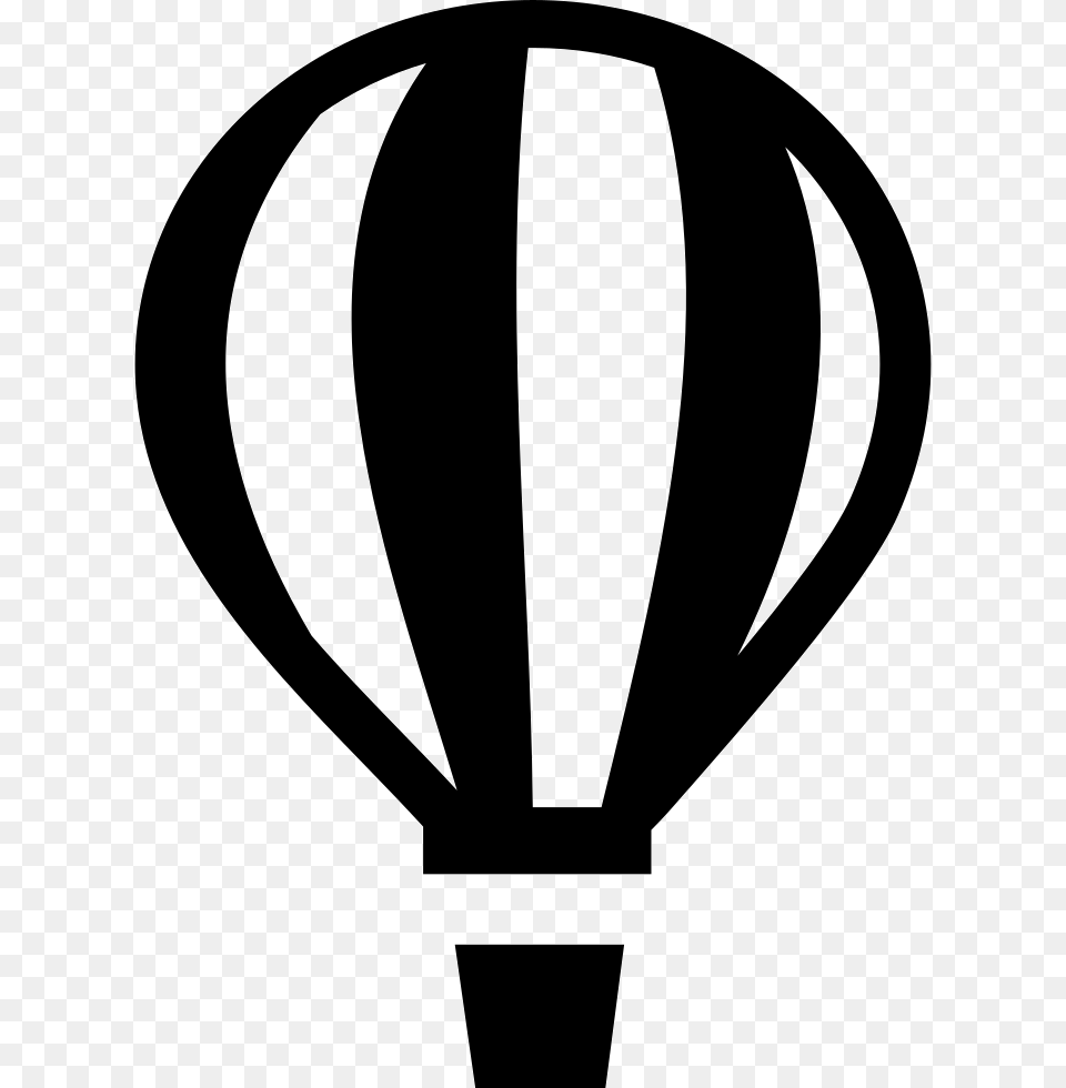 Hot Air Balloon Air Balloon Icon, Aircraft, Transportation, Vehicle, Stencil Free Transparent Png