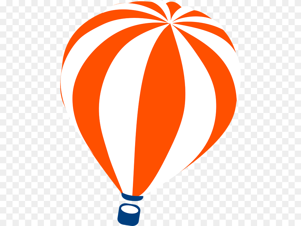 Hot Air Balloon Balloon Striped Orange White Balo Desenho, Aircraft, Transportation, Vehicle, Hot Air Balloon Free Png