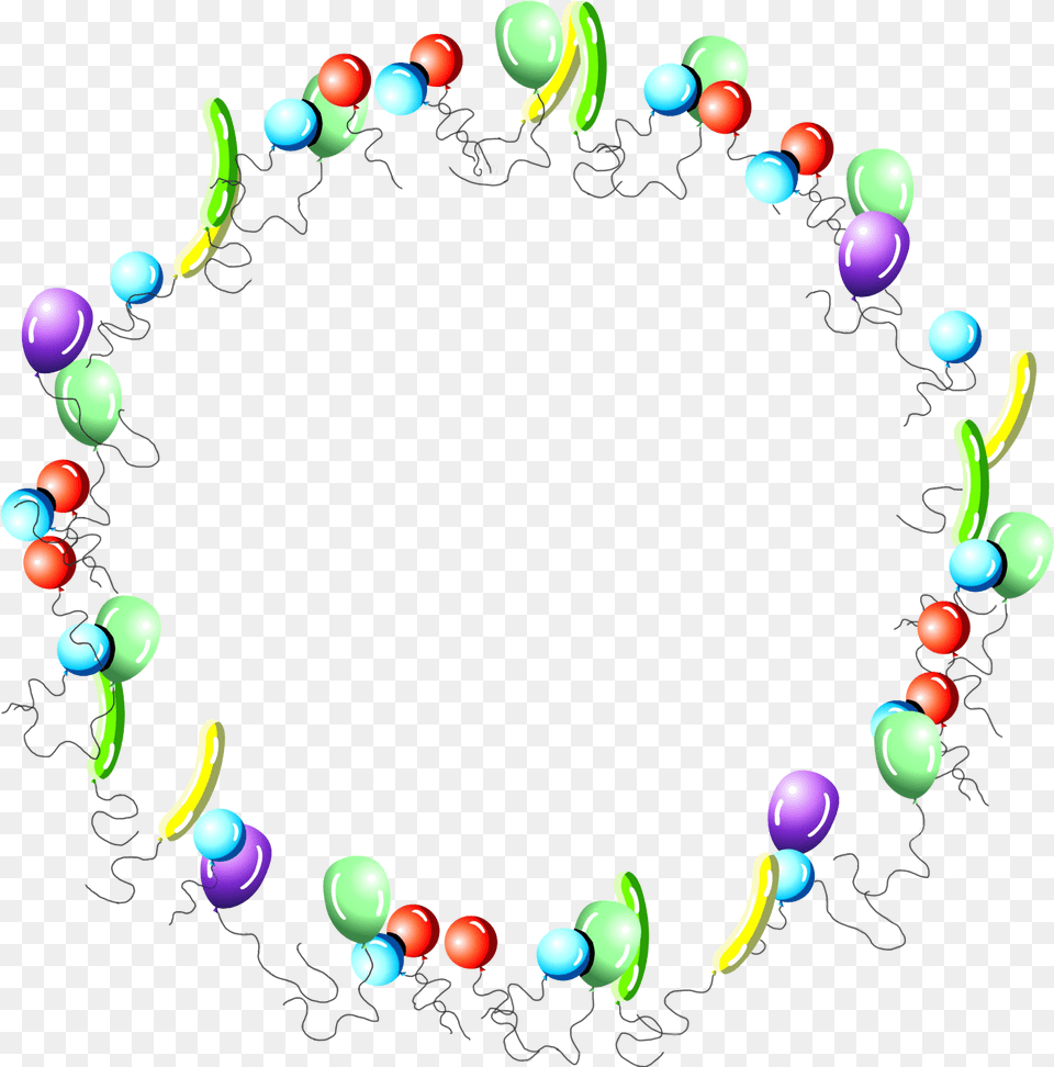Hot Air Balloon Birthday Clip Art Birthday Circle, Accessories, Jewelry, Necklace Free Png