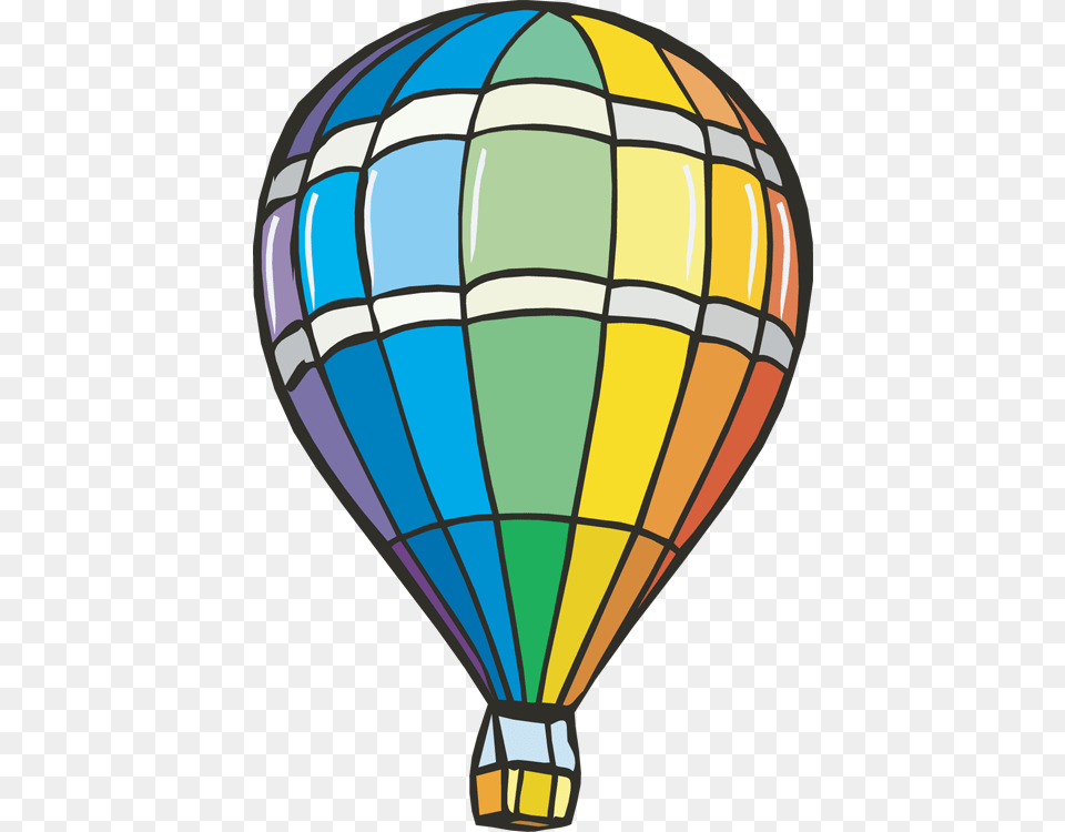 Hot Air Balloon Border Clip Art, Aircraft, Hot Air Balloon, Transportation, Vehicle Png Image